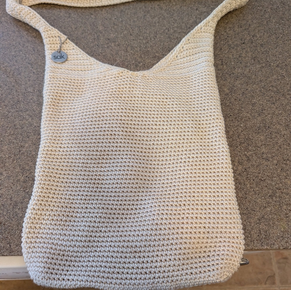 The Sak Ivory Crochet Shoulder Bag